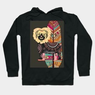 Mexican Alebrije Art Owl-Leopard Design Hoodie